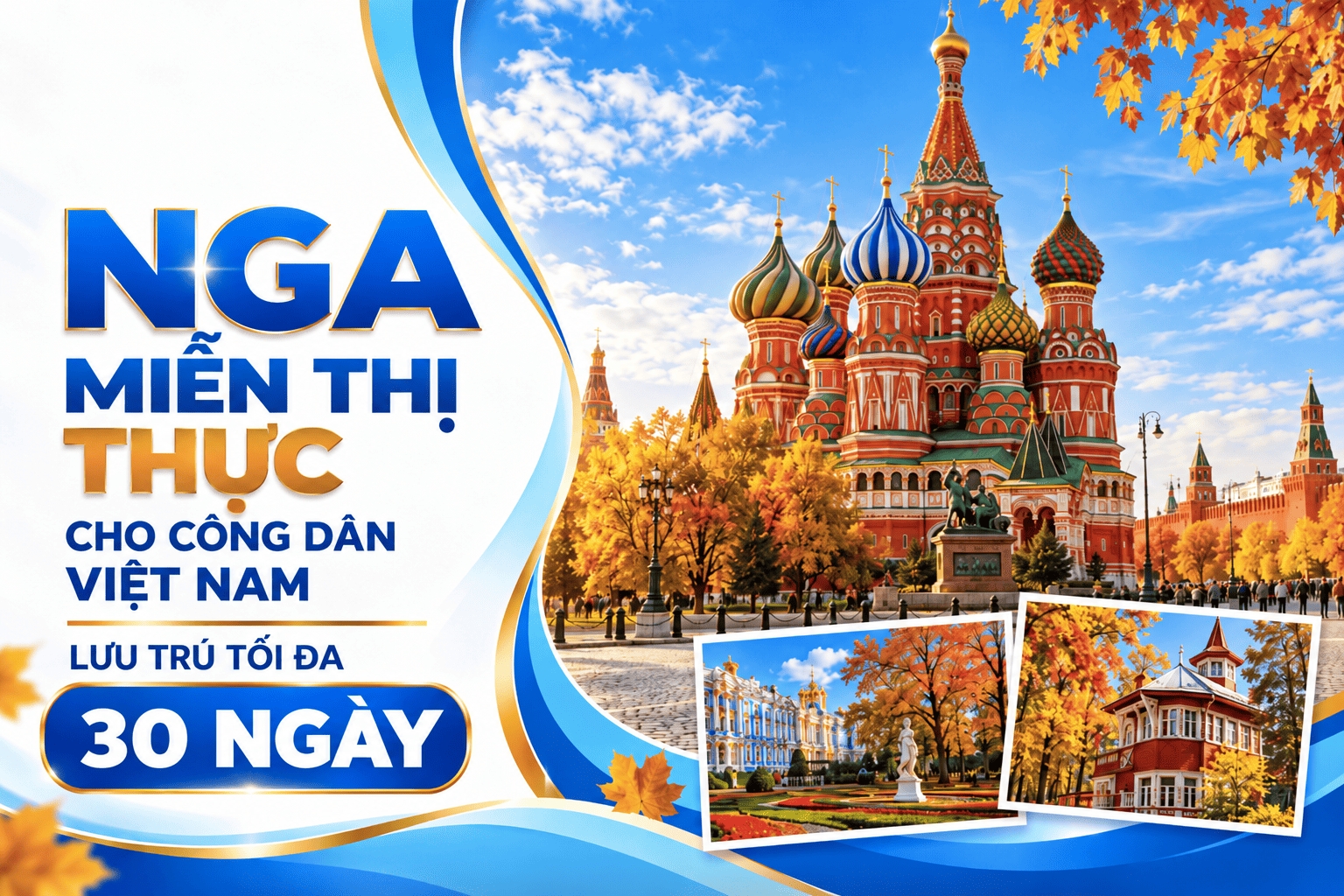 NGA MIỄN THỊ THỰC CHO CÔNG DÂN VIỆT NAM LƯU TRÚ TỐI ĐA 30 NGÀY